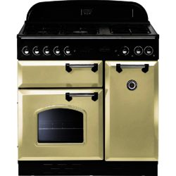Rangemaster Classic 90 Gas with FSD - 73440 Range Cooker in Cream with Chrome Trim